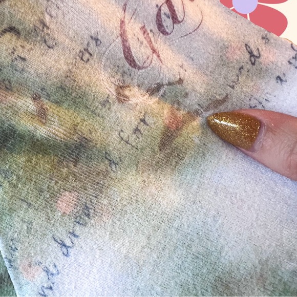 Vintage Studio Gem Q bejeweled garden patio shirt - Picture 5 of 6